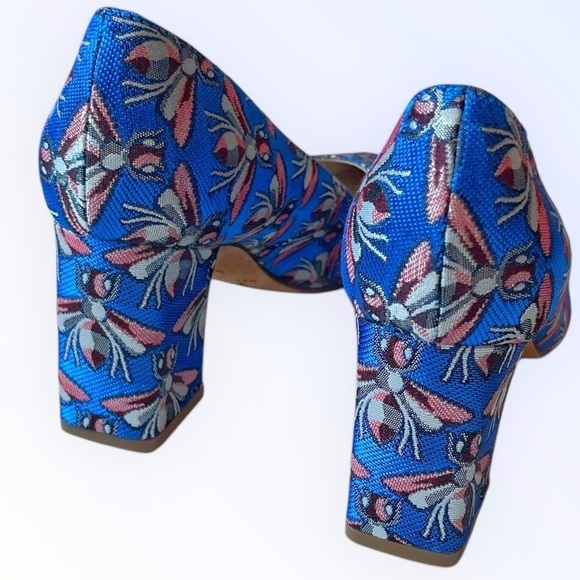 Marc Fisher Zala Pumps Brocade Tapestry Floral 6.5M - Picture 8 of 10